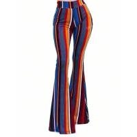 ราคา พร้อมส่งในไทย(323) กางเกงขายาว ลายทาง เข้ารูป ขาม้า ผ้านิ่มลื่น (26620018141)