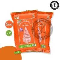 ราคา Set 2 ถุง ข้าวตราฉัตร ส้ม ข้าวหอมคัดพิเศษ 5 กิโลกรัม (42562094307)