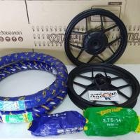 ราคา ล้อแม็ก CLICK125 / CLICK125i / PCX 2018-2020 สีดำ + ยางนอก 70/90x14 , 80/90x14 + ยางใน (55100031523)
