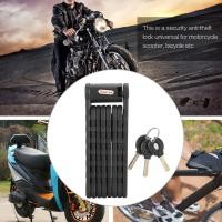 ราคา โบเมีย จักรยานล็อครถจักรยานยนต์จักรยานความปลอดภัยสูงป้องกันการโจรกรรมพับสากลสําหรับรั้วประตูรถมอเตอร์ไซด์ (40626798196)