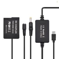 ราคา PD USB Type-C สาย DMW-DCC8 Dummy แบตเตอรี่ DC Coupler DMW-BLC12 สําหรับ Panasonic LUMIX DMC-FZ2500 FZ1000 FZ300 FZ200 G85 GX8 G7 G6 G5 GH2 DC-G90s กล้อง (44461789681)