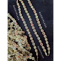 ราคา สังวาลย์ สังวาลย์เพชร เพชรเส้น พลอยเส้น ทับทิมประดับ คละสี (ขายเป็นเมตร) (44405135909)