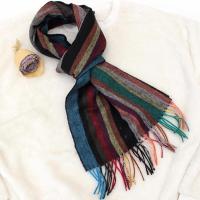 ราคา Paul Smith ผ้าพันคอไหมคาชเมียร์ผสมขนสัตว์ลายทางหลากสี Unisex นำเข้า เหมาะเป็นของขวัญ (41304125176)