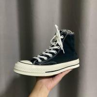 ราคา รองเท้ามือสอง รองเท้าผ้าใบ converse สีดำ ไซร์ 39 (25635814868)