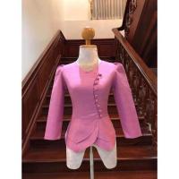 ราคา เสื้อผ้าไหมลาว​ สีชมพูกลีบบัว​ ​ไซด์36(อก36เอว30นิ้ว)​ (2342933324)