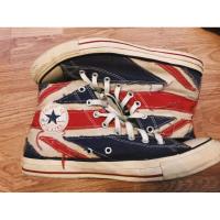 ราคา รองเท้า มือสอง Converse All Star Chucks“The Who“British Flag 2008 Limited Edition High Top Converse (10800247749)