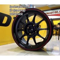 ราคา ล้อแม็กซ์ Enkei SC55 สีดำด้านเส้นแดง 7-15นิ้ว 4รู100 ET28 [17824] (11521396306)