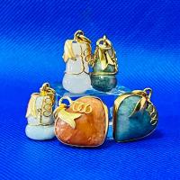 ราคา จี้น้ำเต้า จี้หัวใจ จี้หยก จี้ หินหยกพม่า ขนาดน้ำเต้า 1x1.5 cm. หัวใจ 2x1.5 cm. (24684079270)