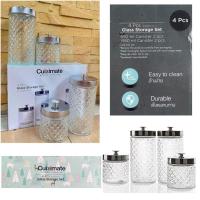 ราคา CUIZIMATE ชุดขวดโหลแก้วใส 4 ใบ ดีไซน์ทันสมัยรุ่น GZ1193341 (29557788082)