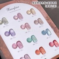 ราคา สีลูกแก้ว โทนชมพูพีชแบรนด์ Vary xuanfeier มี 12สี พร้อมชาร์ต แถมแม่เหล็ก(ขวดม่วง) (18586363213)