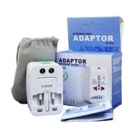 ราคา ปลั๊กไฟ Universal Plug Travel Adapter ปลั๊กแปลงเอนกประสงค์ (White) (925932608)