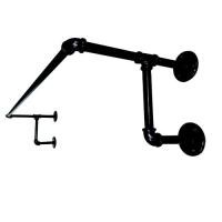 ราคา BIH ราวตากผ้าแป๊บเหล็กติดผนัง รุ่น Heavy Duty ขนาดความยาว 100 cm.120 cm.150 cm.สีดำ (2529830961)