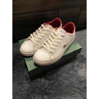 ราคา Lacoste Sneaker สีขาว แท้ (8114865362)