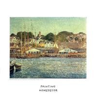 ราคา [ภาพพิมพ์The Museum Collection แท้] Gloucester Harbor (Childe Hassam) อิมเพรสชั่นนิสต์ | 12x16 นิ้ว (44355511061)