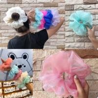 ราคา ยางโดนัทรัดผม ผ้าแก้ว ยางรัดผม ยางโดนัทยักษ์ ใหญ่ โดนัทผ้าแก้ว ขนาด 8 นิ้ว ผ้าแก้ว (4220399210)