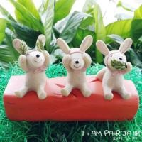 ราคา ตุ๊กตา​กระต่าย ​ปิด​หู​ ปิด​ตา​ ปิดปาก​ (2295182)