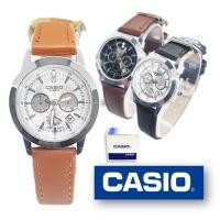 ราคา (กล่อง+คู่มือ) casio สายหนัง กันน้ำ สีน้ำตาล นาฬิกาข้อมือผู้หญิงและผู้ชาย นาฬิกาคาสิโอ้ ควอตซ์หญิง นาฬิกาcasio RC611/2 (10284588281)