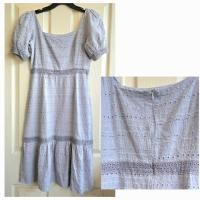 ราคา 289บ. เดรสออกงาน ผ้าลูกไม้ สีฟ้าพาสเทล ไซส์ M อก 34 ซับในทั้งตัว มือสอง สภาพดีมากๆ -อก 34 เอว 28 สะโพก 40 ซิปหลัง- (27312193546)