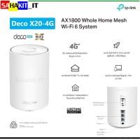 ราคา เราเตอร์ TP-Link 4G+ AX1800 Whole Home Mesh WiFi 6 Gateway รุ่น Deco X20-4G (22229289785)