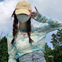 ราคา Hot saleINS เสื้อกันแดดเสื้อยืดแขนยาวซับในตาข่ายสำหรับผู้หญิง (16193832619)