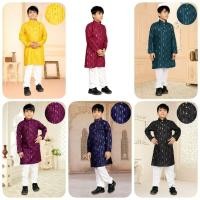 ราคา เด็กอินเดียผ้าฝ้ายคุรต้ากับชุดนอน (50251503318)