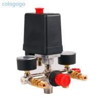 ราคา COLO Air Compressor สวิทช์ความดันสําหรับวาล์ว 90-120PSI เครื่องวัดความดันพร้อมเครื่องวัดความดันอุปกรณ์ง่าย (29536081564)