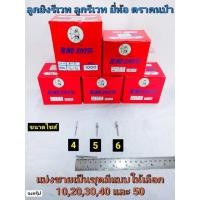 ราคา ลูกยิงรีเวท ลูกรีเวท เบอร์ 5 (5/32") ตะปูยิงรีเวท รีเวท BLIND RIVETS ยี่ห้อ ตราคนป่า ราคาต่อ 1 ชุด (21148473495)