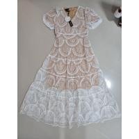 ราคา เดรสปักฉลุ งานบุญ งานป้ายlovelady มือ1xl (43555051460)