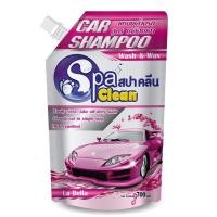 ราคา SpaCleanผลิตภัณฑ์แชมพูล้างรถสูตรเข้มข้น ผสม WAX ลา เบลล่า (สปาคลีน)ปริมาณสุทธิ 700 มล. (12423977456)