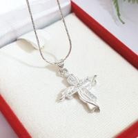 ราคา จี้เงินแท้ จี้รูปไม้กางเขน จี้เพชร cz (2402707925)