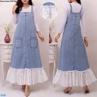 ราคา 350 เดรสยีนส์กระเบื้อง/ชุดเซทยีนส์/เดรสยีนส์ขายาว/เดรสยาวยีนส์ (41555712355)