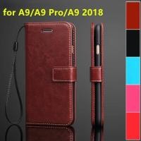 ราคา เคสโทรศัพท์หนัง ฝาพับ พร้อมช่องใส่บัตร สําหรับ Samsung Galaxy A9 A9 Pro 2016 A9 2018 (22434440456)