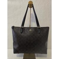 ราคา Coach #F29208 zip top Tote in signature canvas มือสอง ของแท้ (28557998601)