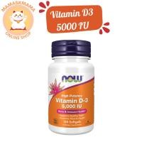 ราคา วิตามินดี NOW Foods, Vitamin D-3, 125 mcg (5,000 IU), 120 Softgels สินค้า พร้อมส่ง EXP 02/2028 (9333976215)
