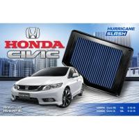 ราคา HURRICANE SLASH กรองอากาศผ้าน้ำเงินรุ่นใหม่ล่าสุด Honda Civic FB HS-0297-BL (29103288219)