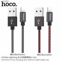 ราคา ▤▦Hoco X14 max ยาว1เมตร และ 2เมตร 3.0A MAX สายถัก ไนล่อน คุณภาพสูง สายชาร์จ iPhone/Micro USB/Type-C nylon (10415507320)