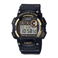 ราคา Casio Standard นาฬิกาข้อมือผู้ชาย สายเรซิ่น รุ่น W-735,W-735H,W-735H-1A2,W-735H-1A2V - สีดำ (17808253639)