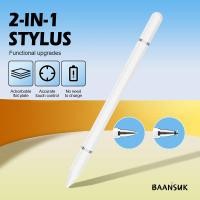 ราคา ปากกาเขียนโทรศัพท์ แท็บเล็ต ปากกาทัชสกรีน 2-in-1 ปากกาแบบดูดแม่เหล็กแบบ Capacitive-BAK (53851396150)