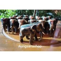 ราคา ช้าง ไม้ แกะสลัก ตั้งโชว์ ตกแต่ง สีโอ๊คปัดสีทอง (40206608040)