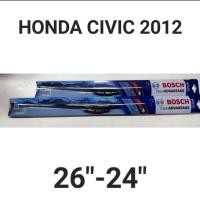ราคา ใบปัด BOSCH CLEAR AVANTAGE สำหรับ CIVIC 2012แท้ ใบปัดน้ำฝน (16896374769)