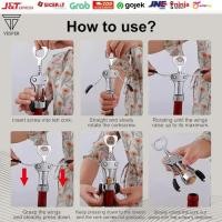 ราคา ที่เปิดไวน์ โลหะผสมสังกะสี / ที่เปิดขวดเบียร์ / ที่เปิดขวดไวน์ เกลียว พรีเมี่ยม || (43225896602)