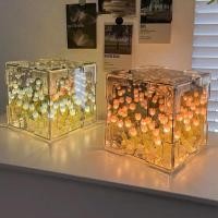 ราคา โคมไฟ ดอกทิวลิป Led ดอกทิวลิป โคมไฟ โคมไฟกลางคืน แฮนด์เมด อะคริลิค 20 ดอกไม้ LED ตกแต่งโคมไฟกลางคืน (24436480066)