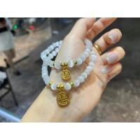 ราคา สร้อยข้อมือทองคำผู้หญิง 999 เม็ดโอนทองคำบริสุทธิ์ Lucky Brand Lotus Opal Bracelet ของขวัญวันแม่ (26468757184)
