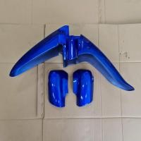 ราคา ชุดบังโคลนหน้า+ฝาครอบโช๊ค 1 คู่ ซ้ายขวา สีน้ำเงิน Wave 100/110 รุ่นแรก ตัวเก่า ตาคู่ เฟรมรถ เวฟ100s/110s (5777830916)