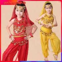 ราคา ชุดเต้นรำอินเดียสีแดงสำหรับเด็ก (50301570511)