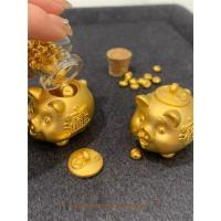 ราคา กระปุกออมสินหมูทองน้อยที่มีเนื้อหาทองบนพื้นผิวขนตาน่ารักกระปุกออมสินหมูสามารถถือถั่วสีทองไม่จางหาย12.112.1 (57802374393)