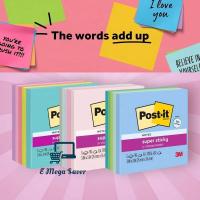 ราคา 3M Post-it Super Sticky Notes (3in x 3in) 90s x 5pads (42863625112)