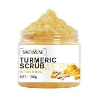 ราคา Turmeric Face Body Scrub Exfoliating Deep Cleansing Moisturizing Scrub 150g (41601987883)