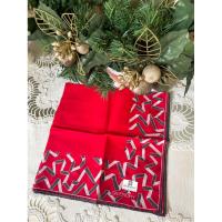 ราคา Givenchy ผ้าเช็ดหน้าลายกราฟฟิกสีแดง สวยเด่น (40223669201)