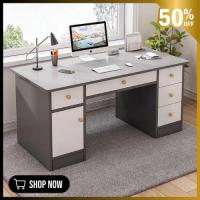 ราคา โต๊ะทำงาน พร้อมลิ้นชัก โต๊ะคอมพิวเตอร์ มีชั้นวาง พร้อมลิ้นชัก สไตล์โมเดิร์น มีหลายขนาดให้เลือก (44111832320)